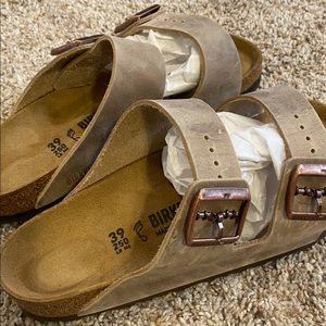 Birkenstock Arizona 39 Oiled Leather Tobacco Brown